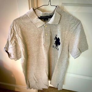 US Polo Assn. Gray polo golf shirt (S)​​